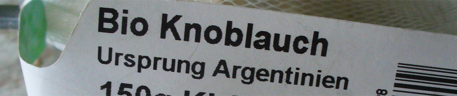 Alles klar: Bio Knoblauch aus Argentinien