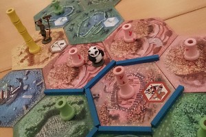 Takenoko mit Bambus Panda und Gärtner